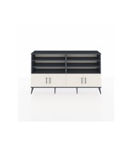 Arges Konsol 6 Raflı 4 Kapaklı 176x30x99 Antrasit-Aytaşı/Antrasit