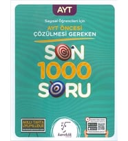 Karekök Yayınları Ayt Den Önce Çözülmesi Gereken Son 1000 Soru(Sayısal)