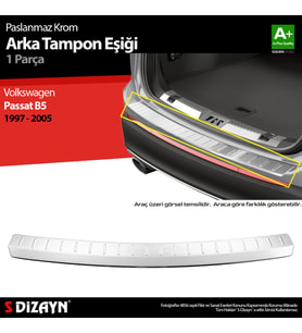 sat B5 Sw Krom Arka Tampon Eşiği 1997-2005