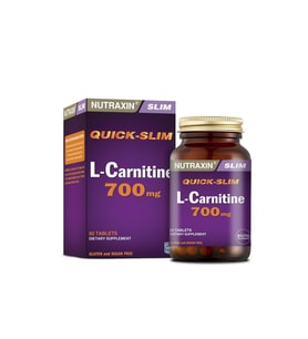 Nutraxin L-Carnitine 700 mg 60 Tablet (Renksiz)
