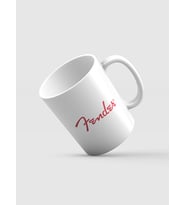Fender Baskılı Kupa Bardak (Beyaz)