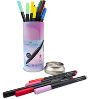 Faber-Castell Grip Finepen İnce Keçe Uçlu Kalem Seti, 15’Li, 0.4 Mm, Metal Destekli Uç, Ergonomik Gö (Standart)