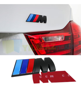 Bmw M Logo Bagaj Çamurluk Arma Amblem Paslanmaz Çelik Siyah