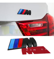 Bmw M Logo Bagaj Çamurluk Arma Amblem Paslanmaz Çelik Siyah