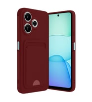 Xiaomi Redmi 13 4g Kılıf Kelvin Kartvizitli Silikon - Bordo