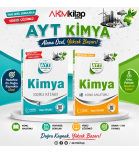 AYT Kimya Konu Anlatımı ve Soru Bankası 2 Kitap Set Palme Yayınları