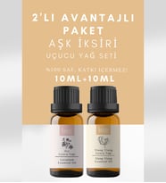 Aşk İksiri 2'li Avantajlı Paket Itır Ve Ylang-Ylang Saf Uçucu Yağı Buhurdanlık, Masaj, Spa, 20 Ml
