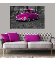 Miyrem Exclusive Serie"  Pembe Volkswagen Kanvas Tablo