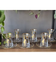 FERMATO 12 Parça 6 Kişilik 24K El işçiliği - GERÇEK ALTIN İşlemeli Çay Seti Horse Mix