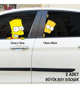 şaşkın ve heyecanlı cam sticker yeni nesil büyük boy etiket 2li
