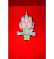 Hediyelik: Lale kokulu mum (Pembe)