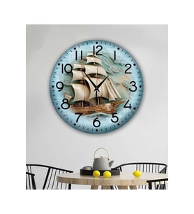 bilge Tasarım retro Duvar Saati 35 x 35 CM (Karışık)