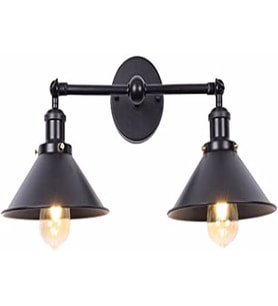 RİOLİGHT RETRO İKİLİ SİYAH BAŞLIK METAL APLİK (Siyah - Beyaz)