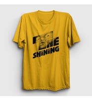 Presmono Unisex Sarı Logo Film The Shining T-Shirt 254291tt (Sarı)