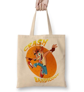 Crash Bandicoot Naughty Dog Bez Çanta Uzun Saplı