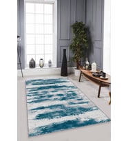 Zümrüt Sade Desensiz Kaymaz Tabanlı Dekoratif Halı MU001 - 100 x 160 cm