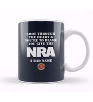 Shot Through The Heart NRA Kupa Bardak Porselen