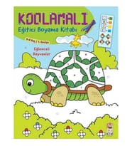 Kodlamalı Eğitici Boyama Kitabı - Eğlenceli Hayvanlar (5-6 Yaş 1. Seviye)