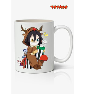 Yılbaşı Demon Slayer İblis Keser Obanai Iguro  Anime Beyaz Kupa Bardak Sevgiliye Arkadaşa Hediye