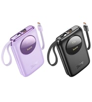 HOCO Q19 Lucky 10000mAh 30W Dijital Göstergeli Kablolu Powerbank-(5775) - HEP-5960-5890