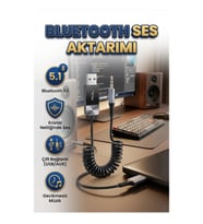 Kablosuz Bluetooth Ses Alıcısı – USB ve AUX Bağlantılı Müzik Aktarım Adaptörü