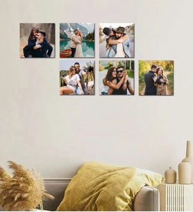 Kişiye Özel 6 Fotoğraflı Kare Mdf Tablo