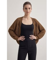 Premium Ajurlu İnce Triko Bolero Hırka
