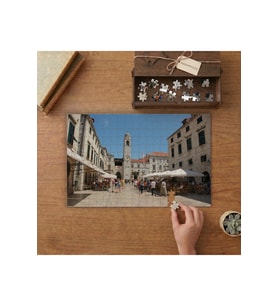 Dubrovnik Şehir Merkezi Tasarımı 240 parça Ahşap Puzzle Ahşap Kutuda MP00762