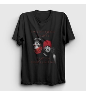 Presmono Unisex Siyah Band Twenty One Pilots T-Shirt 119280tt