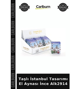 Özel Üretim Hediyelik Şık Aksesuar Taşlı İstanbul Tasarımı El Aynası İnce Alk2914