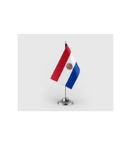 Paraguay Tekli Saten Masa Bayrağı Seti