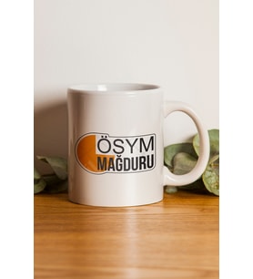 "ÖSYM Mağduru" Baskılı Kişiye Özel Hediyelik Kupa Bardak (Çok Renkli)