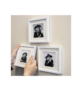 Yapışkanlı Sök-Tak Paspartulu Beyaz 14X14cm Pola Kare Fotoğraf ÇerçevesiPaket