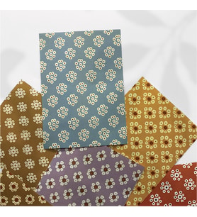 Bahar Desenli 6’lı Kağıt Seti – Scrapbook / Kolaj / Planner / Journal İçin Uygun (Çok Renkli)