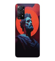 Xiaomi Redmi Note 12 PRO 4G Uyumlu Aristoteles Tasarımlı Şeffaf Telefon Kılıfı