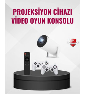 Kablosuz Mini Projeksiyon Cihazı Oyun Ve Film İçin Taşınabilir Ev Sineması