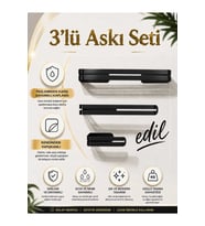 Yapışkanlı Havlu Askı Takımı, El Havlu Askısı&Kağıt Havlu Askısı&Tuvalet Ka