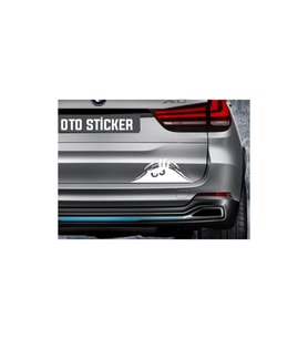 Öfkeli Surat Oto Sticker 25*11,5 Cm