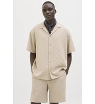 JJEMATTEO RESORT SHIRT SS SN (Krem)
