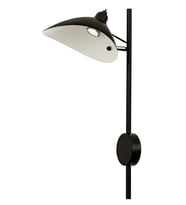 Avonni AP-9127-1BSY Siyah Boya Aplik E14 Metal H: 60 cm, WxD: 21x30 cm