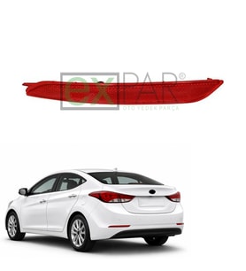 HYUNDAI ELANTRA ARKA TAMPON REFLEKTÖRÜ SOL TARAF 2014-2015 MAKYAJLI KASA ELENTRA KEDİ GÖZÜ