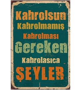 Retro Ahşap Poster