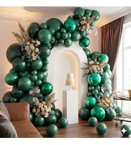 Zümrüt Yeşil Renk Lateks Metalik Balon (30 cm) - 100 Adet