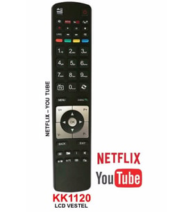 Netflıx+you Tube Lcd Led Tv Kumandası Kk1120-31266(uyumlu)