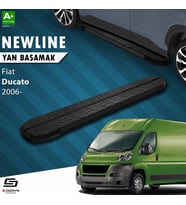 S-Dizayn Fiat Ducato 3 Kısa Şase NewLine Siyah Yan Basamak 203 Cm 2006-2014 A+ Kalite
