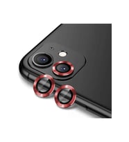 Apple iPhone 11 Uyumlu Zore CL-12 Premium Safir Parmak İzi Bırakmayan Anti-Reflective Kamera Lens Koruyucu (Kırmızı)