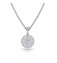 0,20 Karat Pırlantalı Kolye (Altın-Beyaz)