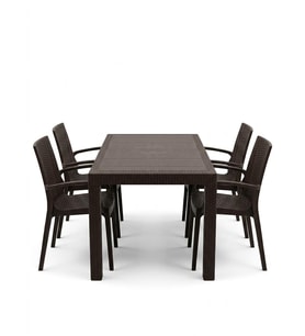 Mandella Kampanyalı  Elit Rattan 70x120  Nirvana  Koltuk Masa Takımı 4 Kişilik K