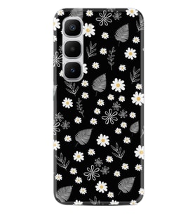 Infinix Hot 60 Kılıf Boutique Baskılı Resimli Papatyalar ve Yaprak Pcode -078