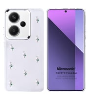 Microsonic Xiaomi Redmi Note 13 Pro Plus 5G Kılıf PrettyCharm Tulip (Yeşil)